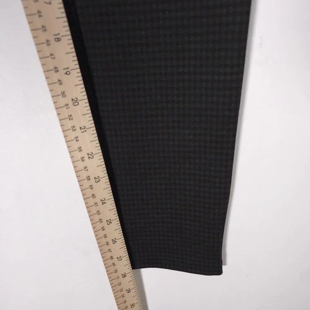 Anthropologie SANCTUARY Check Slim‎ Ankle Pants Brown Stretch MEDIUM P108T0966A - Picture 4 of 9